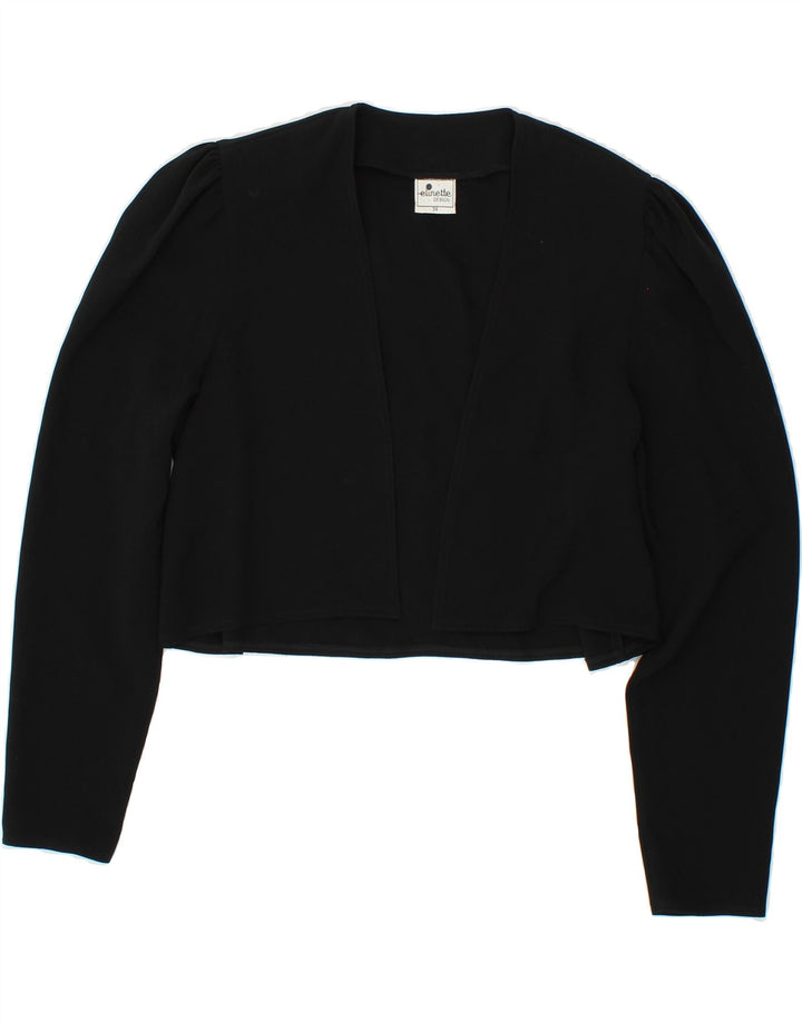 ELINETTE Womens Bolero Top EU 36 Small Black Polyester Vintage Elinette and Second-Hand Elinette from Messina Hembry 