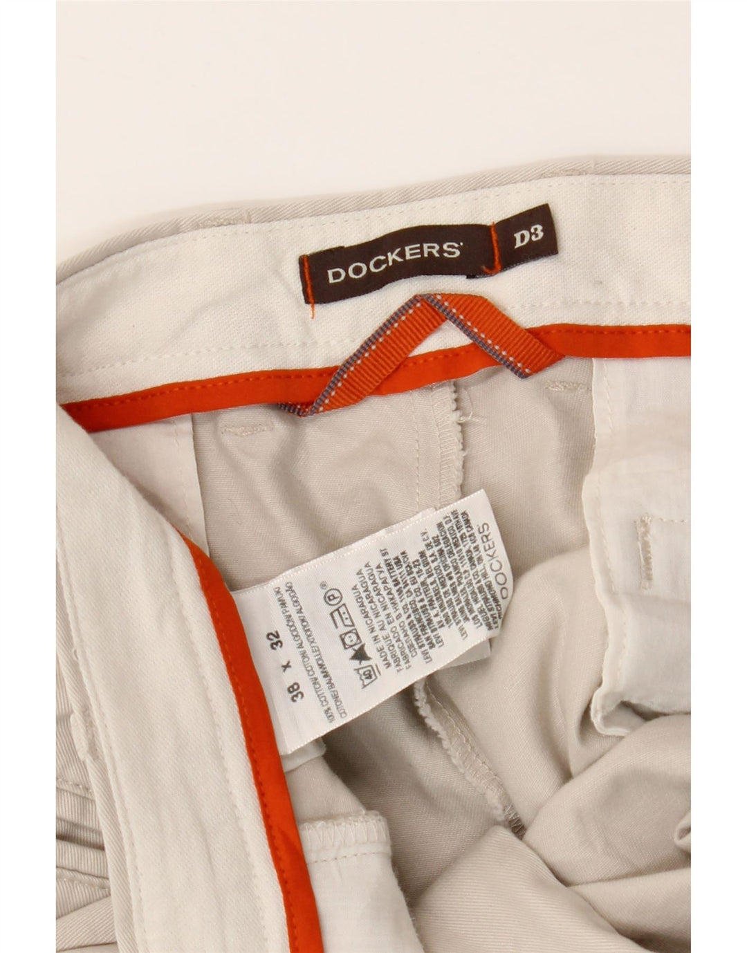 Мужские брюки-чиносы DOCKERS W38 L32 Off White Cotton