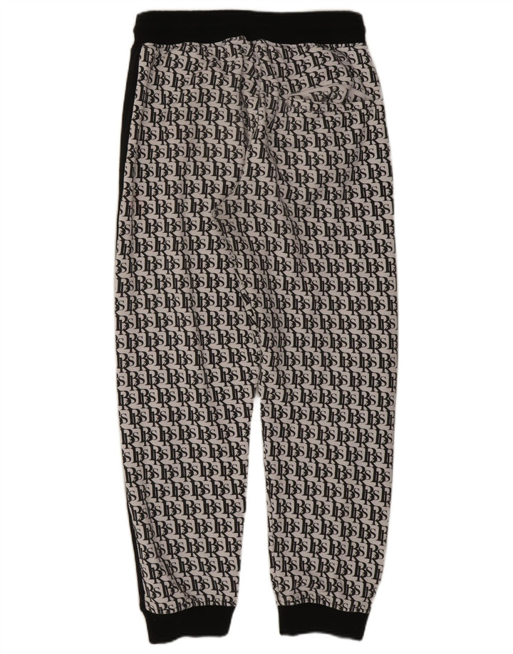 Мужской спортивный костюм стандартного кроя с рисунком BLACK SQUAD XL, белый с цветными блоками