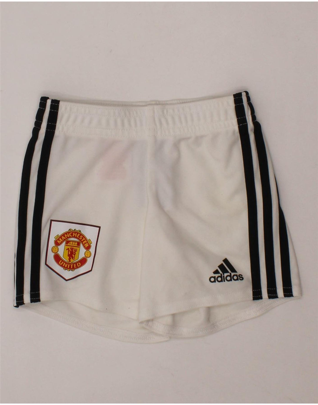 ADIDAS Baby Boys Manchester United Sport Shorts 6-9 Months White Polyester