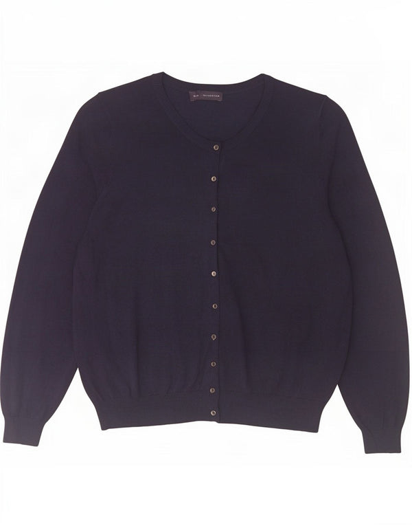 Женский кардиган Marks & Spencer UK 22 3XL Темно-синий из вискозы