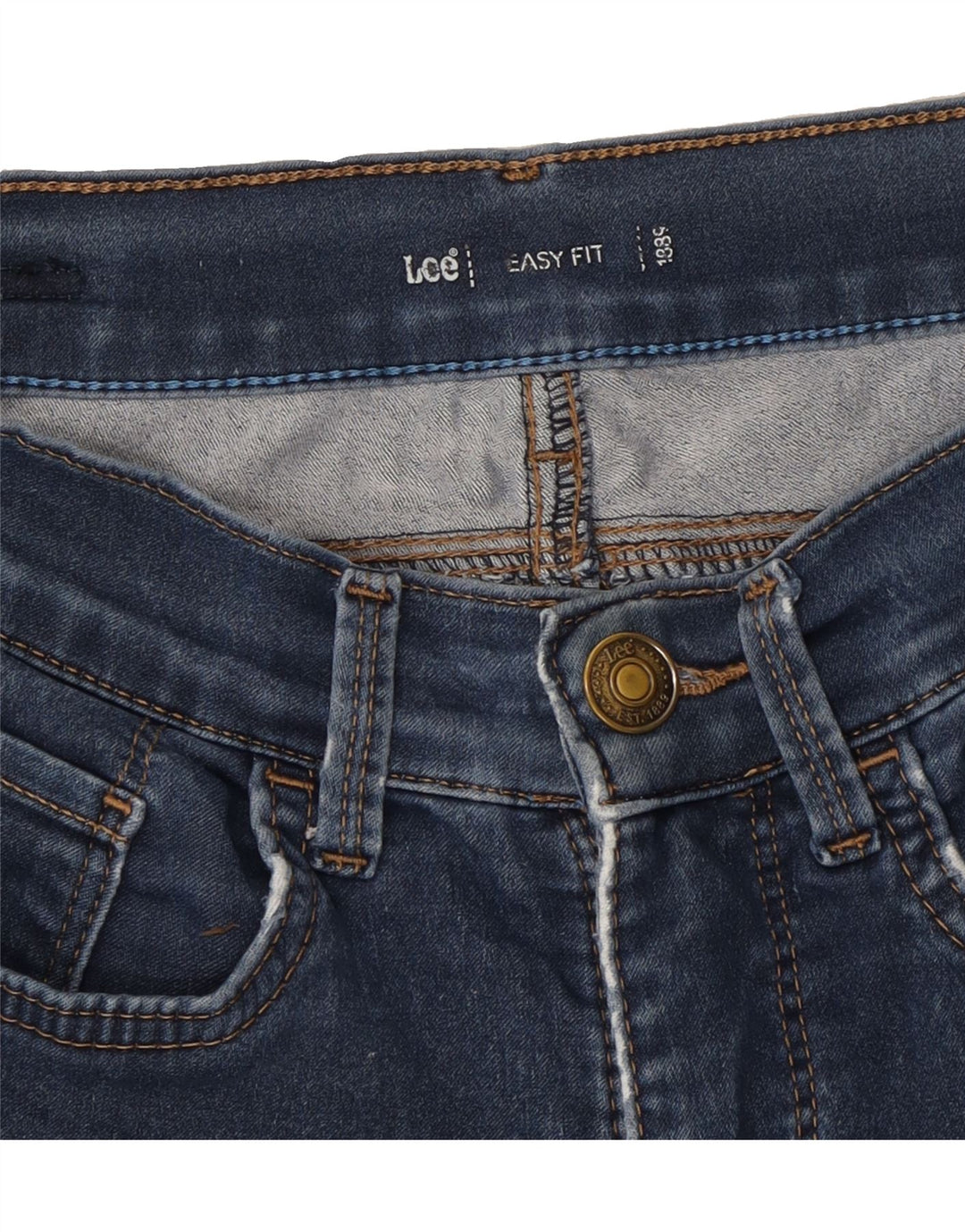 LEE Womens Easy Fit Slim Jeans W26 L27 Blue Vintage Lee and Second-Hand Lee from Messina Hembry 