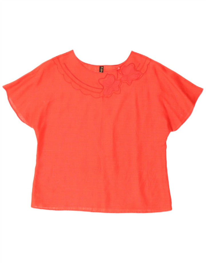 Женская блузка Mario Pucci Cecconi Top IT 48 XL Красный лен