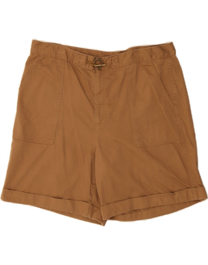 CHAPS Womens Chino Shorts US 16 2XL W38 Brown Cotton Vintage Chaps and Second-Hand Chaps from Messina Hembry 