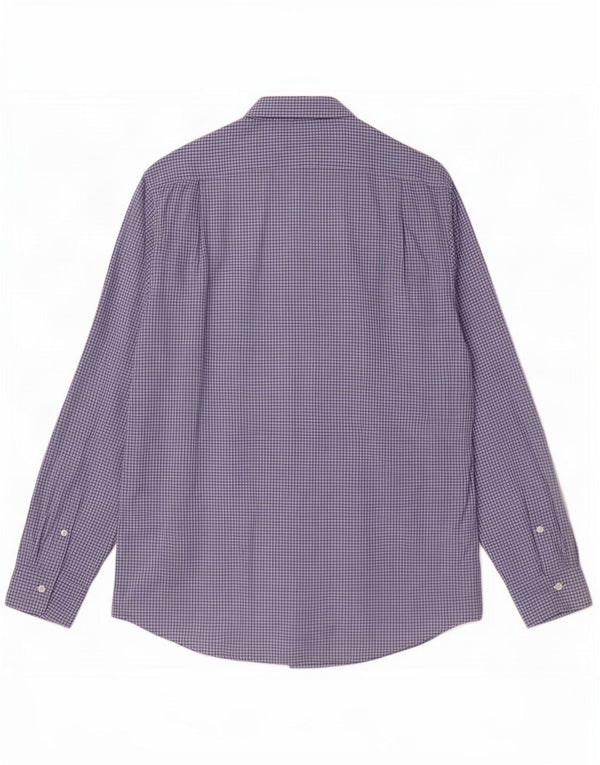 Мужская рубашка Polo Ralph Lauren 2XL, синяя клетка, хлопок