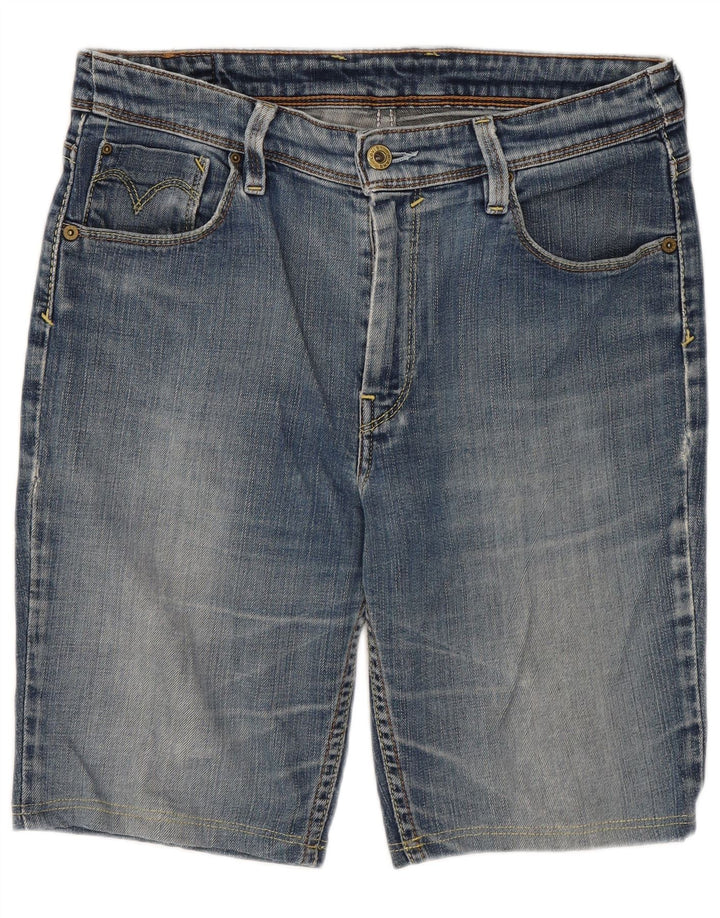 Женские джинсовые шорты Levi's W32, большие синие, хлопок