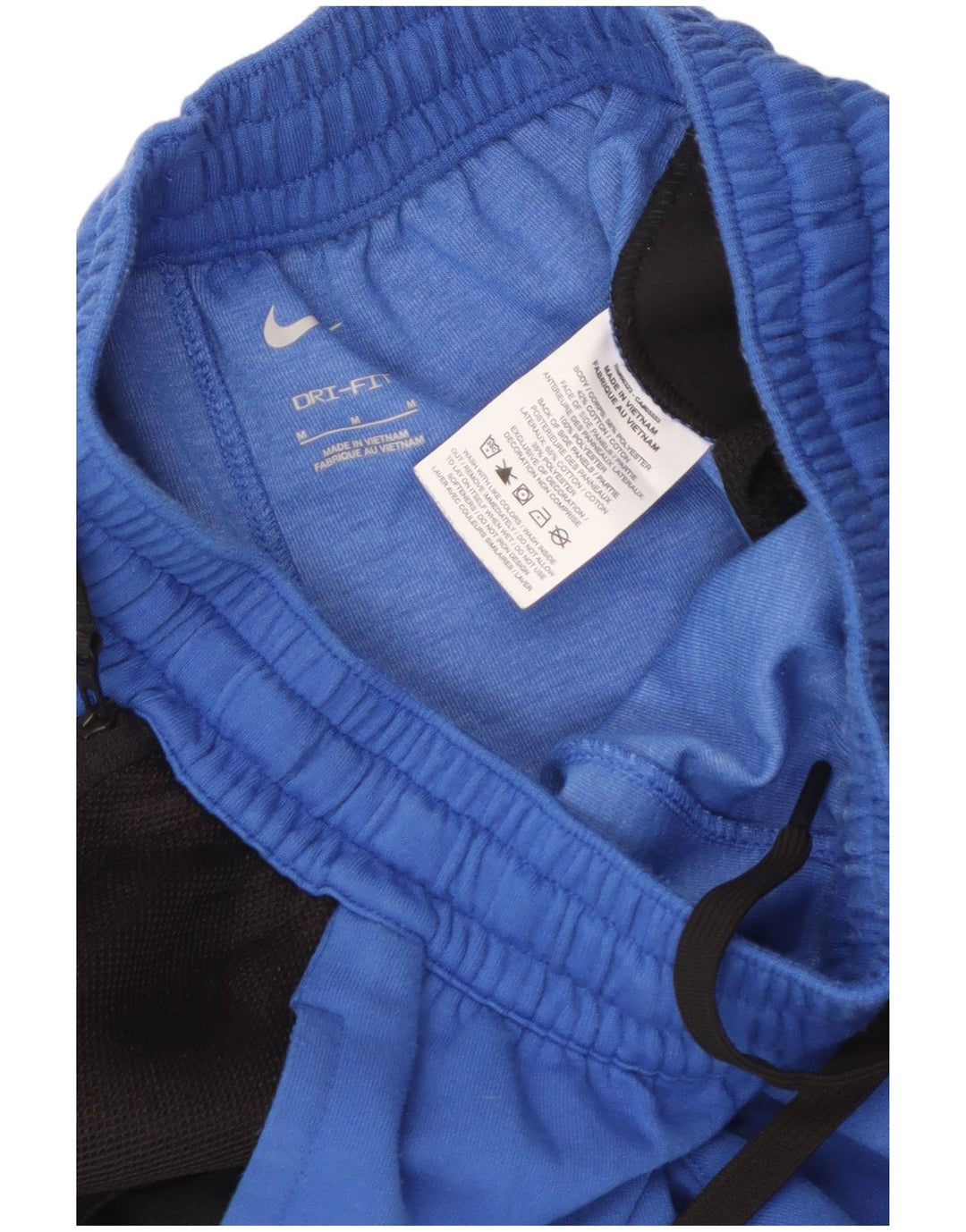 Мужские спортивные брюки Nike Dri Fit для бега, средние синие цветные блоки
