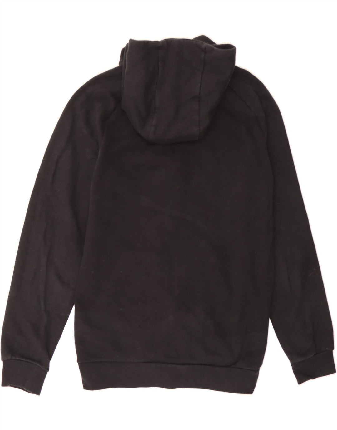 JORDAN Mens Zip Hoodie Sweater Small Black Cotton Vintage Jordan and Second-Hand Jordan from Messina Hembry 