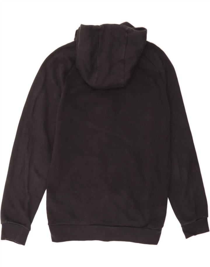 JORDAN Mens Zip Hoodie Sweater Small Black Cotton Vintage Jordan and Second-Hand Jordan from Messina Hembry 