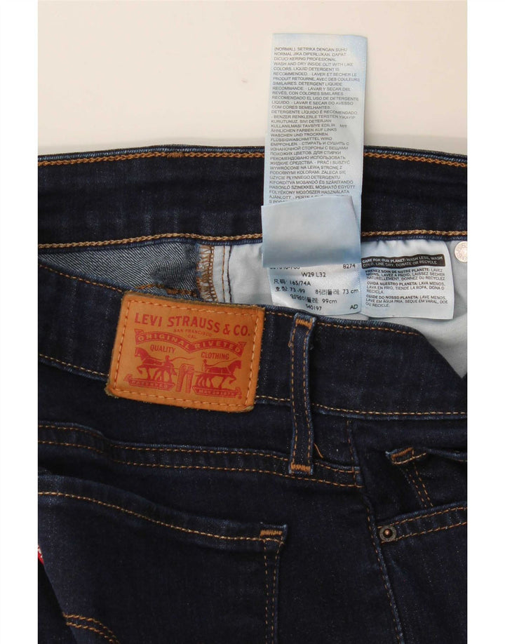 Женские джинсы Levi's 712 Slim W29 L32 Темно-синие, хлопок