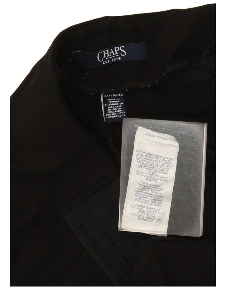 Женские леггинсы Chaps UK 20 2XL, черная вискоза