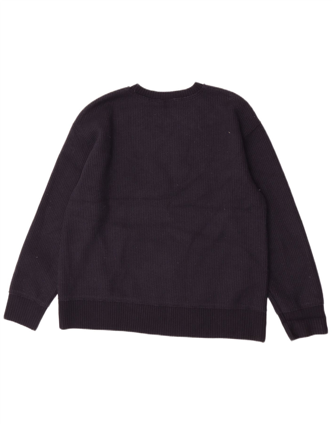 Женский джемпер с круглым вырезом Zara UK 14, средний темно-синий, вискоза