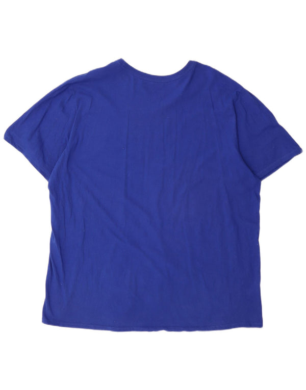 Мужская футболка Nike BSBL с графическим рисунком 2XL, синяя, хлопок
