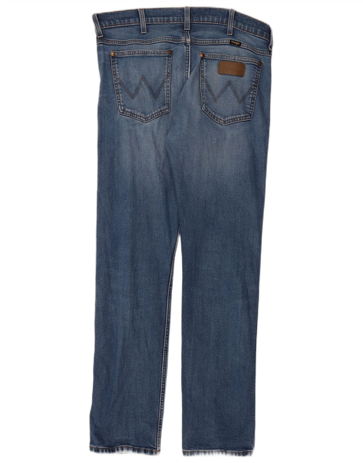 Мужские прямые джинсы Wrangler W33 L32, синий хлопок