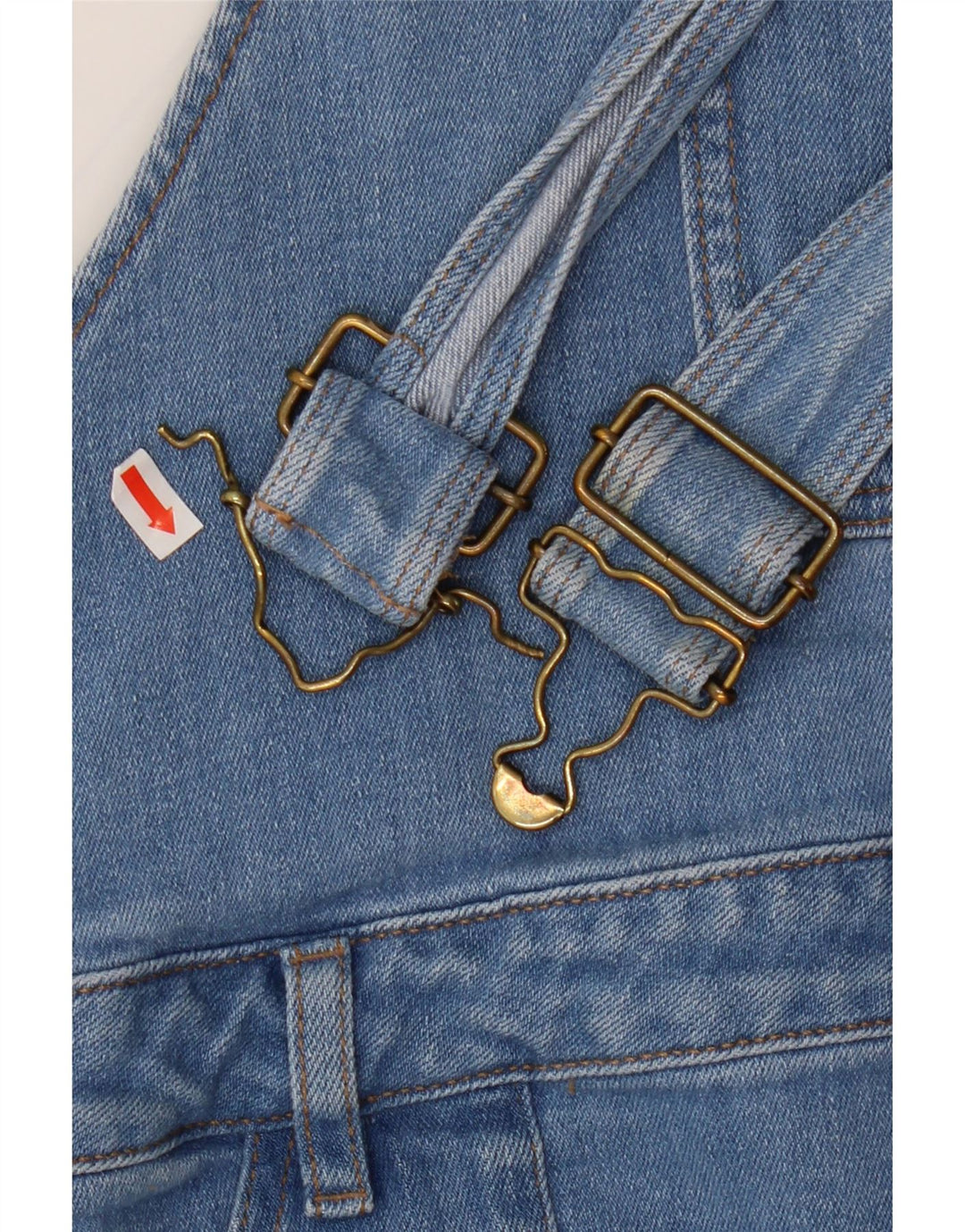 Женский комбинезон с зауженными джинсами для толстого лица, Великобритания, 24, 4XL, W48, L25, синий хлопок