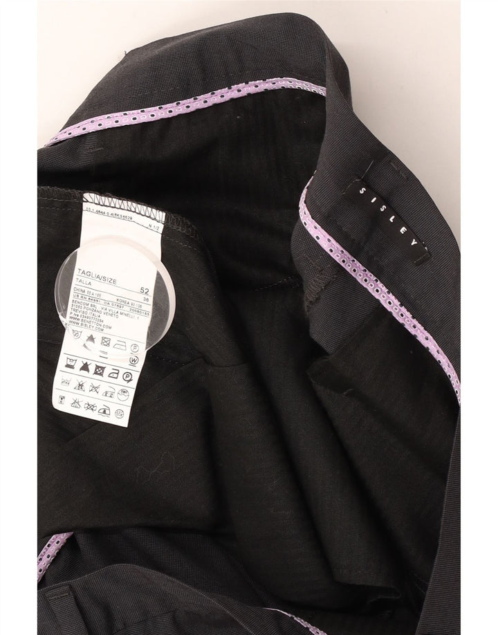 Мужской костюм из 2 предметов Sisley IT 52 XL W36 L32, серый полиэстер