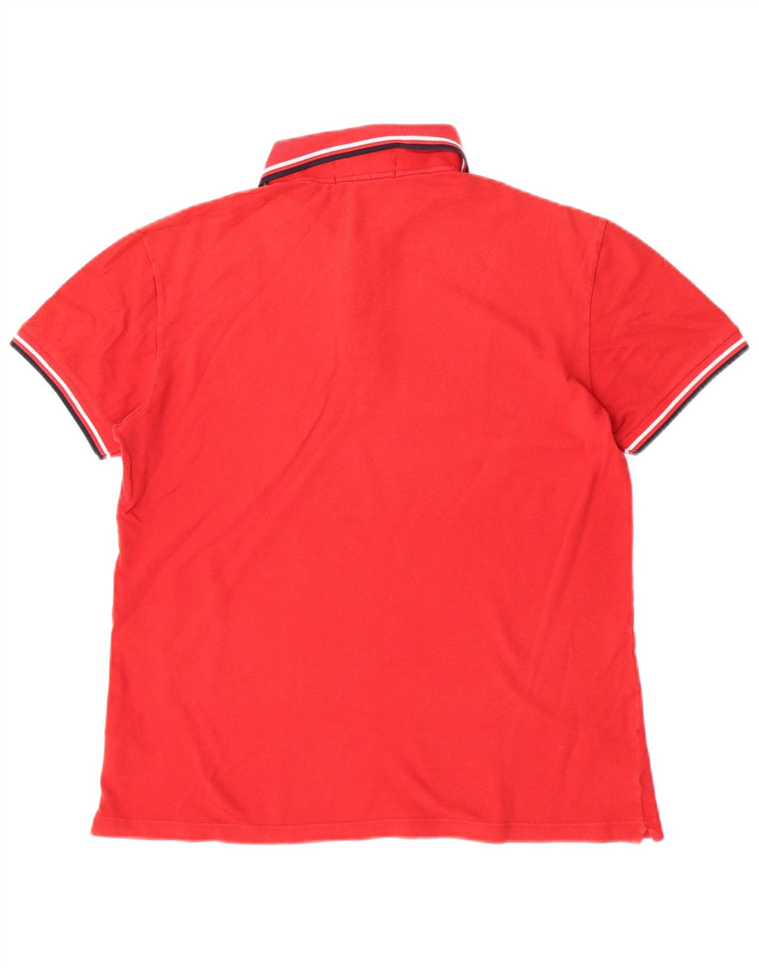 Мужская легкая и эластичная рубашка-поло Fred Perry среднего красного цвета из хлопка