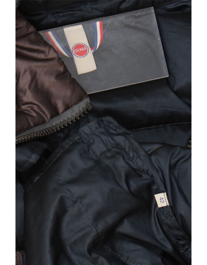 COLMAR Женская утепленная куртка с капюшоном IT 42 Маленький Серый Полиэстер