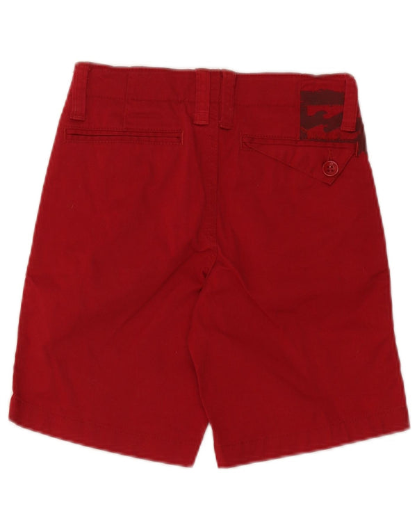 Billabong Шорты чинос с рисунком для мальчиков 9–10 лет W26, красный хлопок