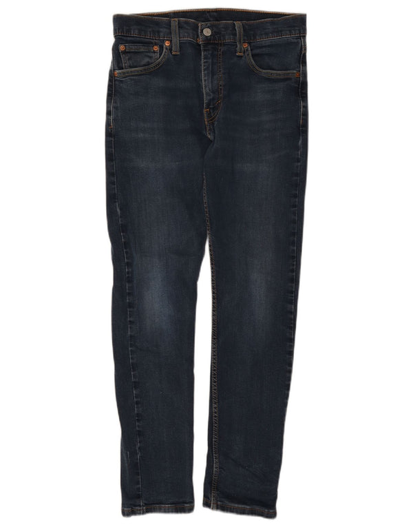 Мужские зауженные зауженные джинсы Levi's 512 W30 L30 синие, хлопок
