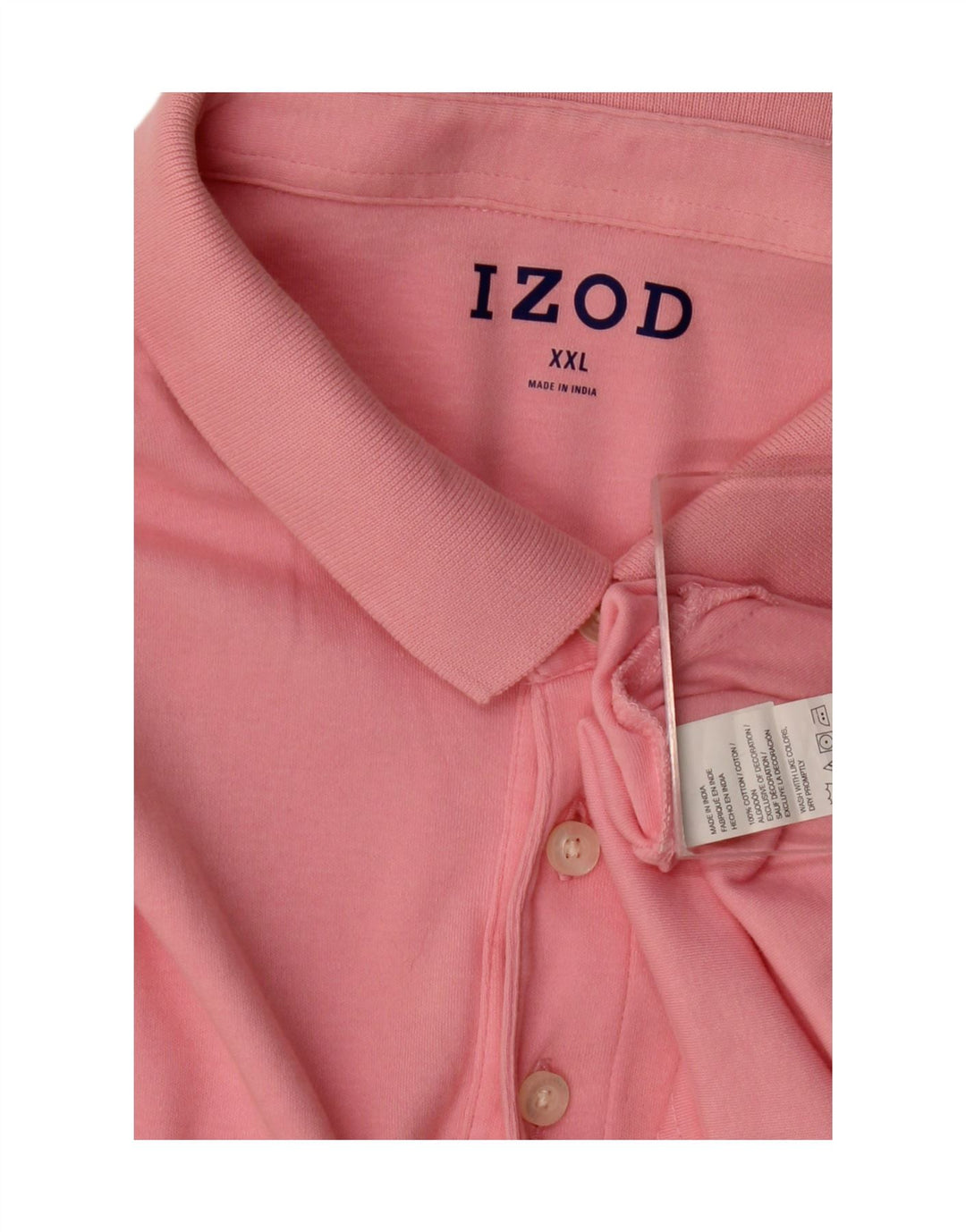 Рубашка Поло Мужская Izod 2XL Розовая Хлопок