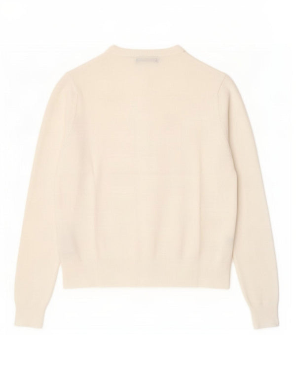Женский кардиган Marks & Spencer UK 12, средний белый вискоза