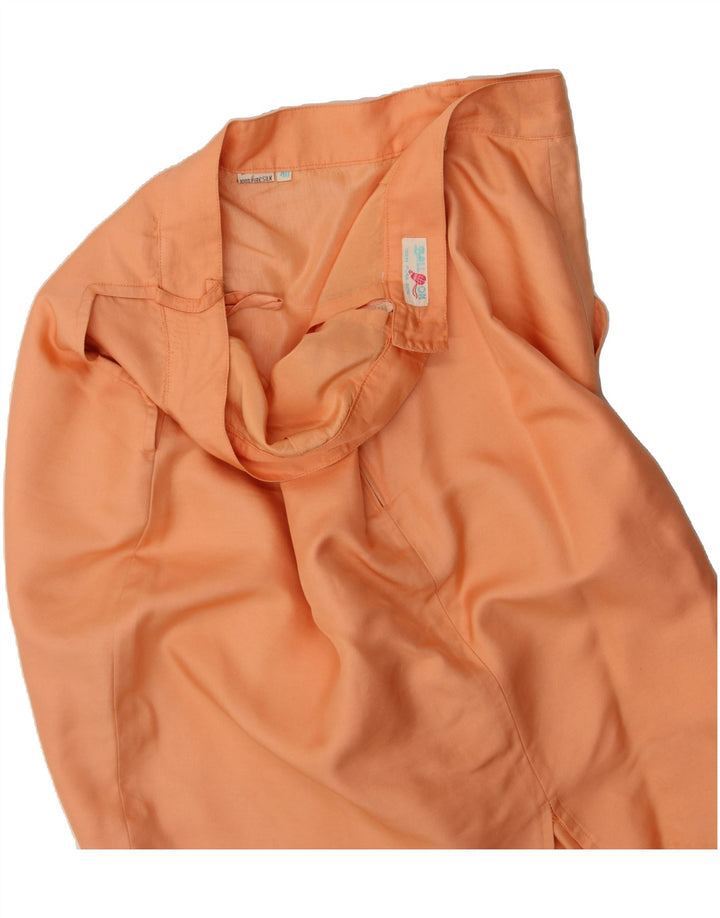BALLOON Womens Midi Skirt IT 40 Small W28 Orange Silk Vintage Balloon and Second-Hand Balloon from Messina Hembry 