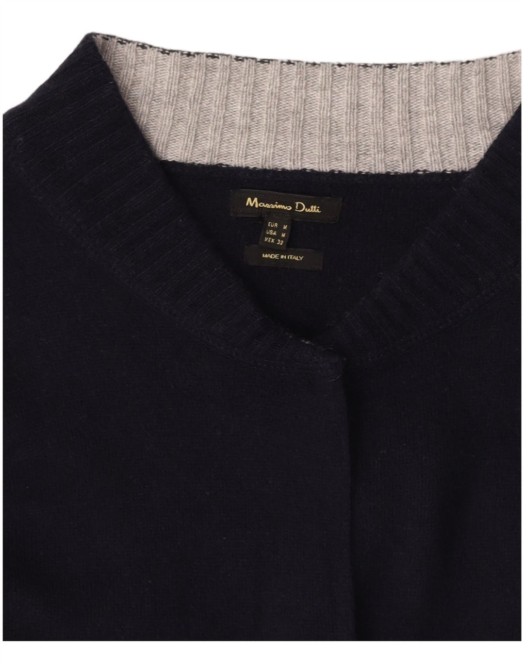 MASSIMO DUTTI Женский открытый кардиган UK 14 Medium Navy Blue