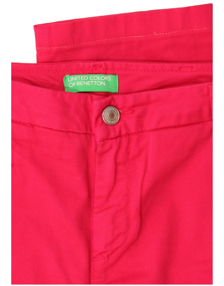 Женские брюки чинос Benetton W30 L26 розовые