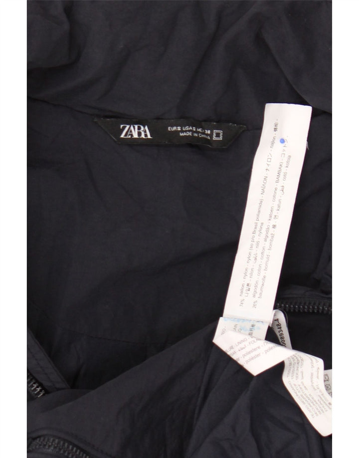 Мужская куртка-бомбер Zara UK 36, маленькая, темно-синий, нейлон