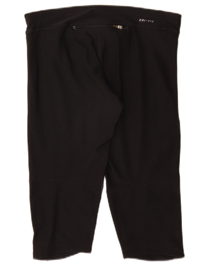 Женские леггинсы-капри Nike Dri Fit UK 10, маленькие черные