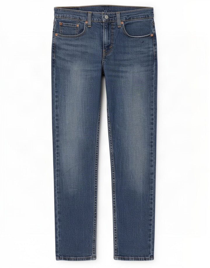 Мужские зауженные джинсы Levi's 502 W31 L32 синие, хлопок
