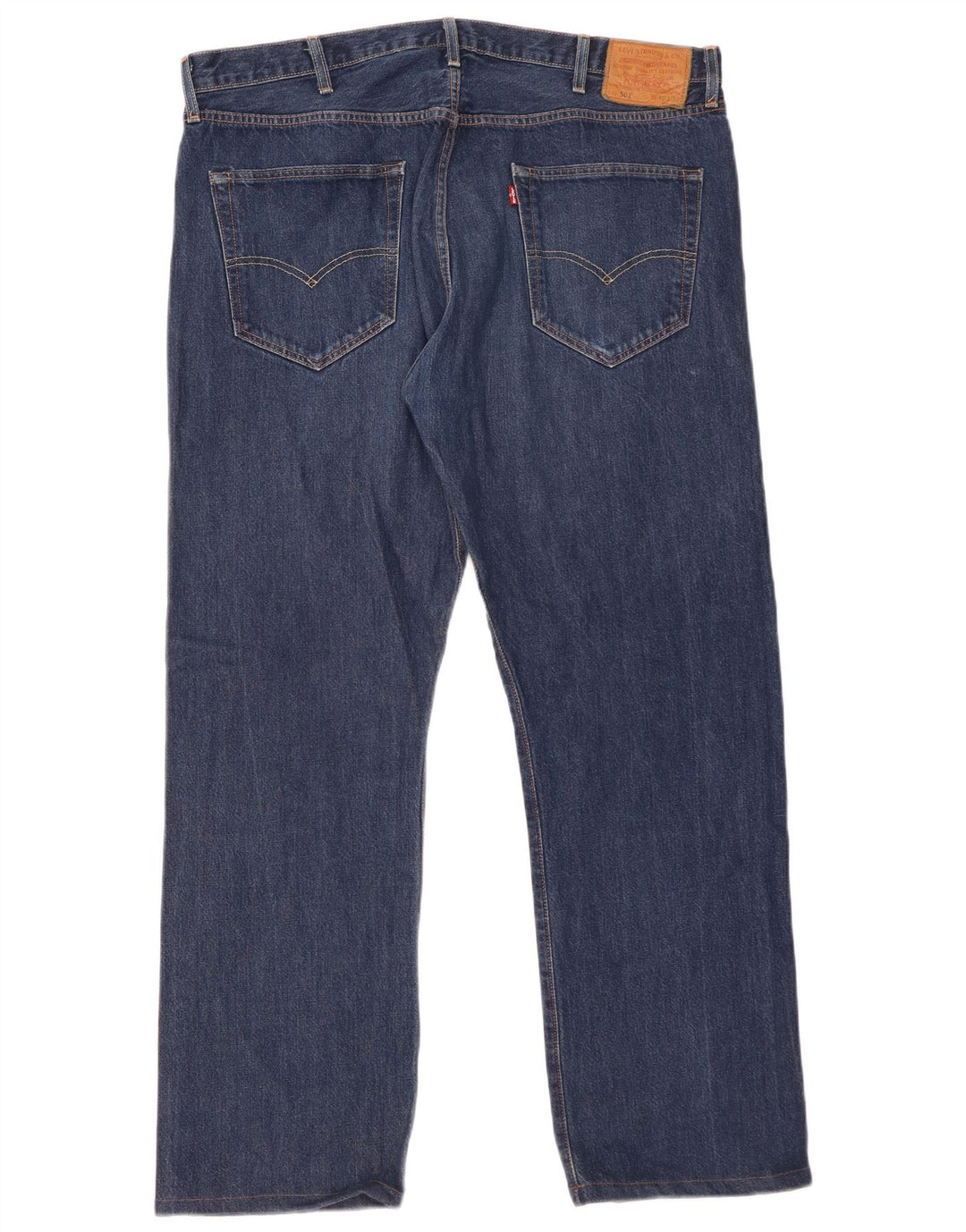 Мужские прямые джинсы Levi's 501 W40 L32 синие, хлопок