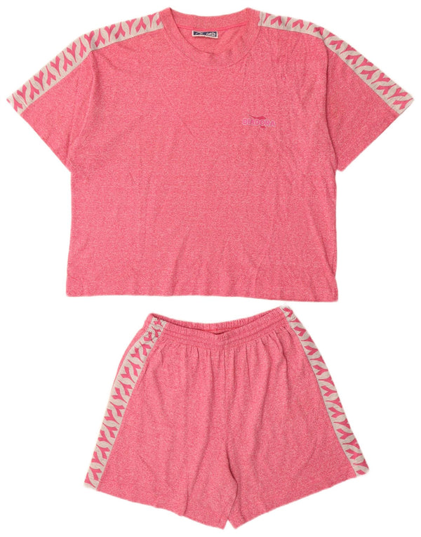 Женский комплект из 2 предметов с графикой DIADORA, 10 шт., маленький красный хлопок, Великобритания