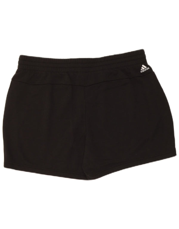 Женские спортивные шорты Adidas с графическим рисунком UK 20/22 XL, черные хлопковые спортивные шорты