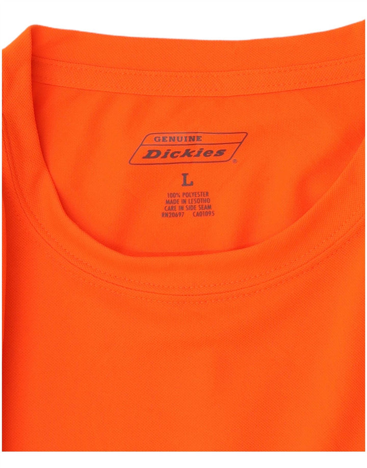 Мужской топ Dickies с длинным рукавом, большой оранжевый, полиэстер