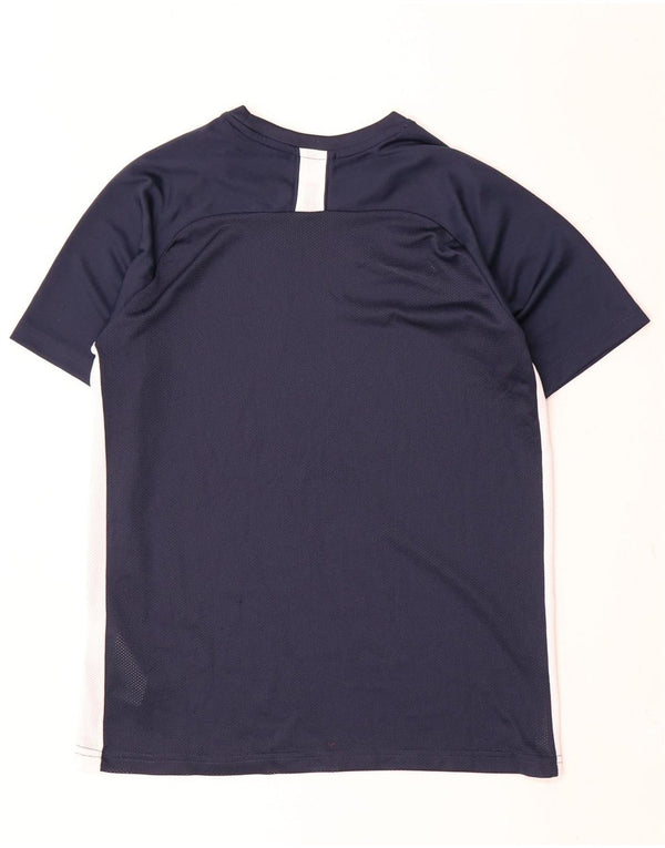 Футболка Nike Dri Fit для мальчиков, топ 13–14 лет, XL, темно-синий с цветными блоками