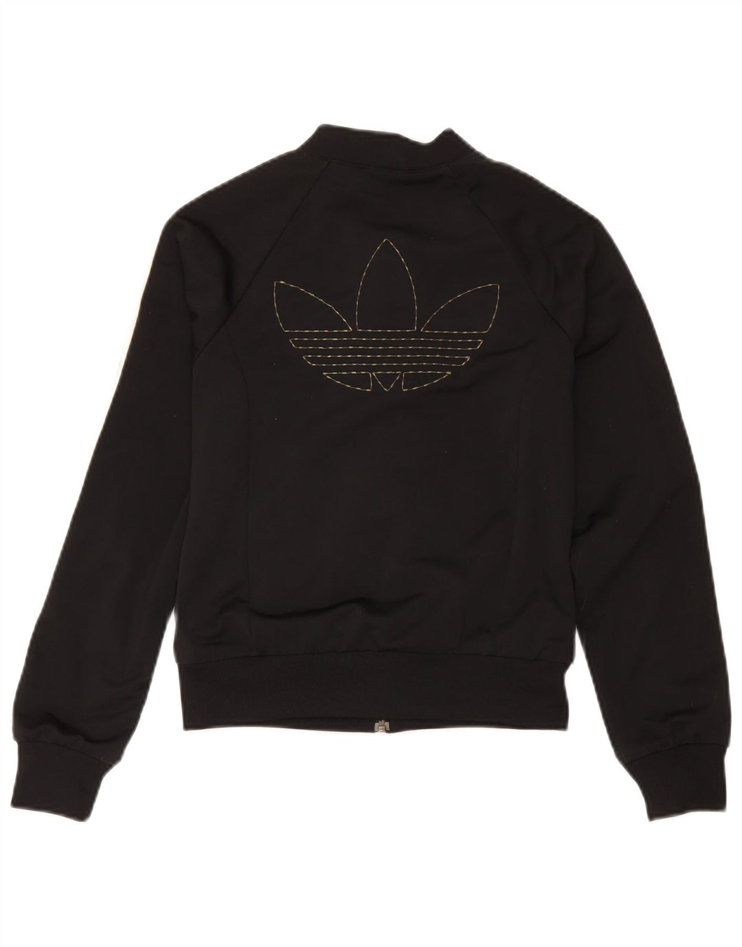 Adidas Женский укороченный спортивный костюм с графическим рисунком, верхняя куртка EU 38, средний черный