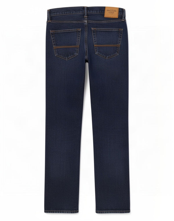 Мужские прямые джинсы Abercrombie & Fitch W29 L32 темно-синие, хлопок