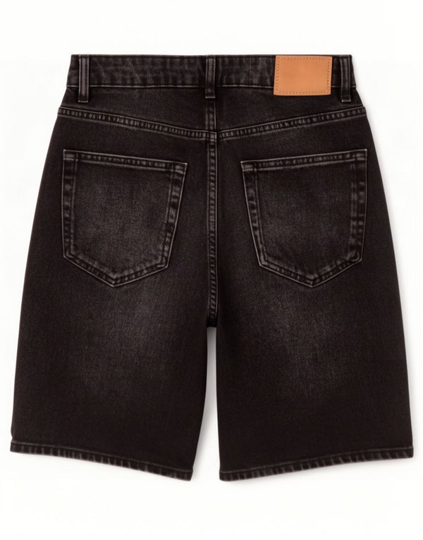 Мужские джинсовые шорты Zara EU 40 Medium W30, черный хлопок