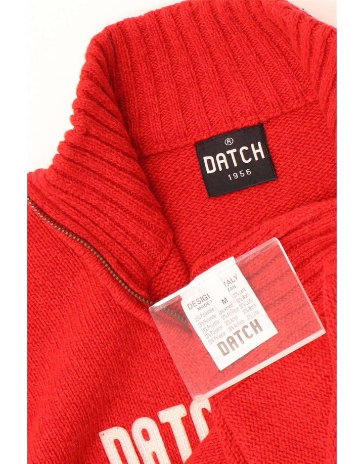 Женский кардиган с рисунком Datch UK 14, средний красный полиэстер