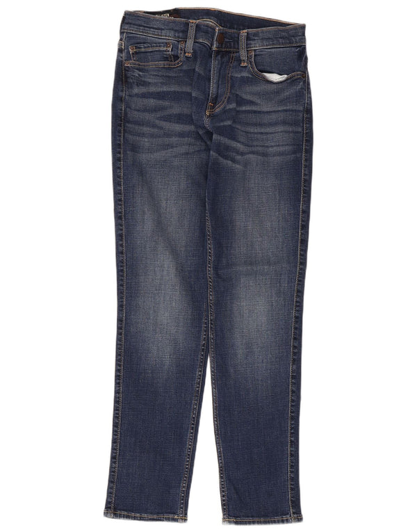 Мужские зауженные джинсы Hollister W28 L30, синий хлопок