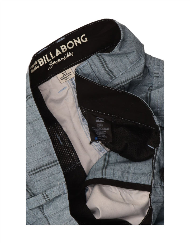 Мужские шорты чинос Billabong W33, полиэстер, средний синий в полоску