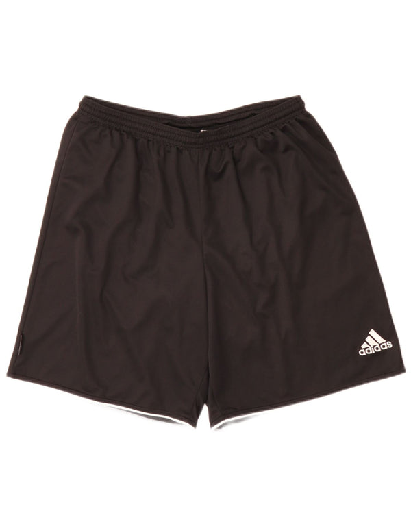 Мужские спортивные шорты Adidas, большие черные из полиэстера