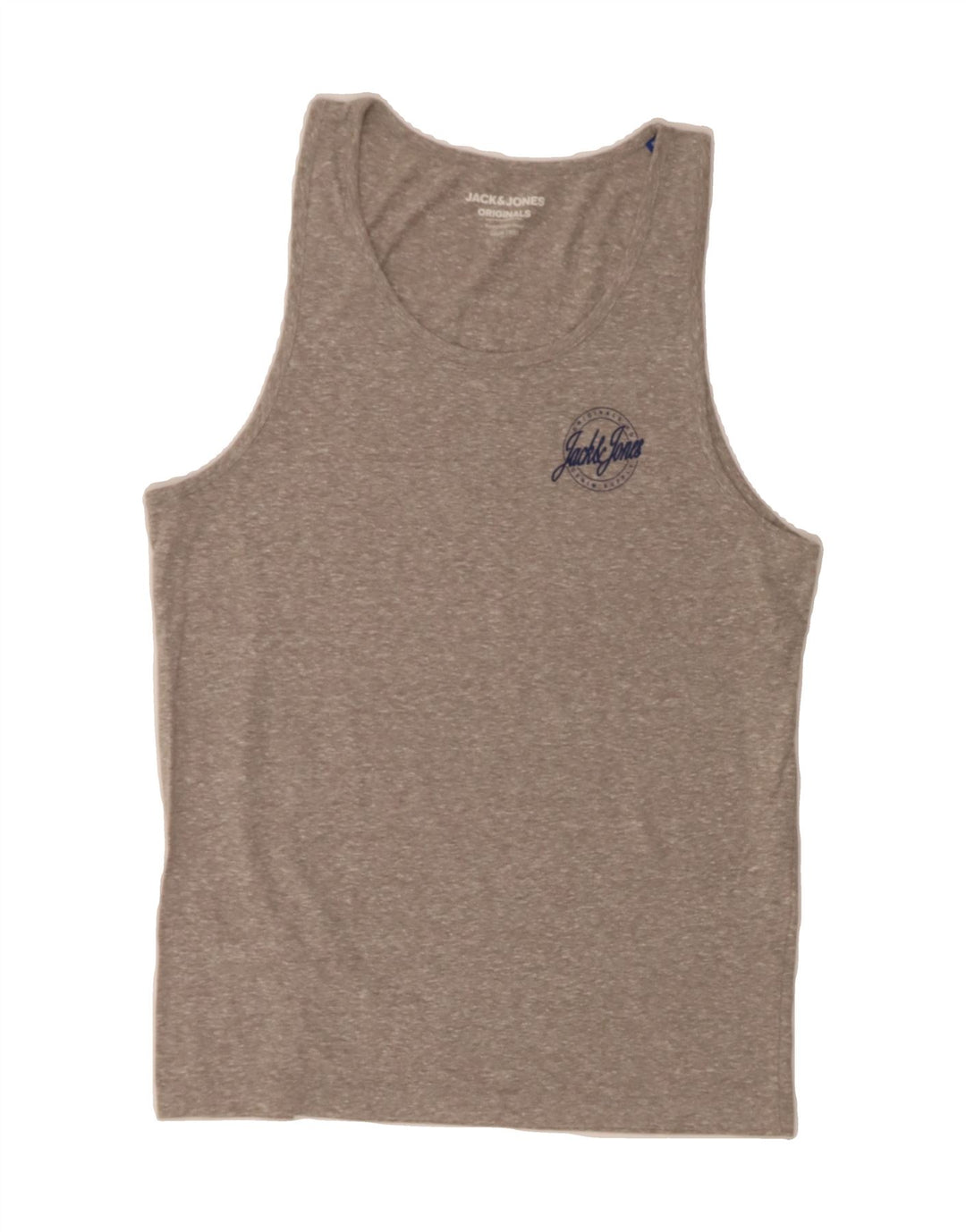 JACK & JONES Mens Vest Top Small Grey Flecked Vintage Jack & Jones and Second-Hand Jack & Jones from Messina Hembry 