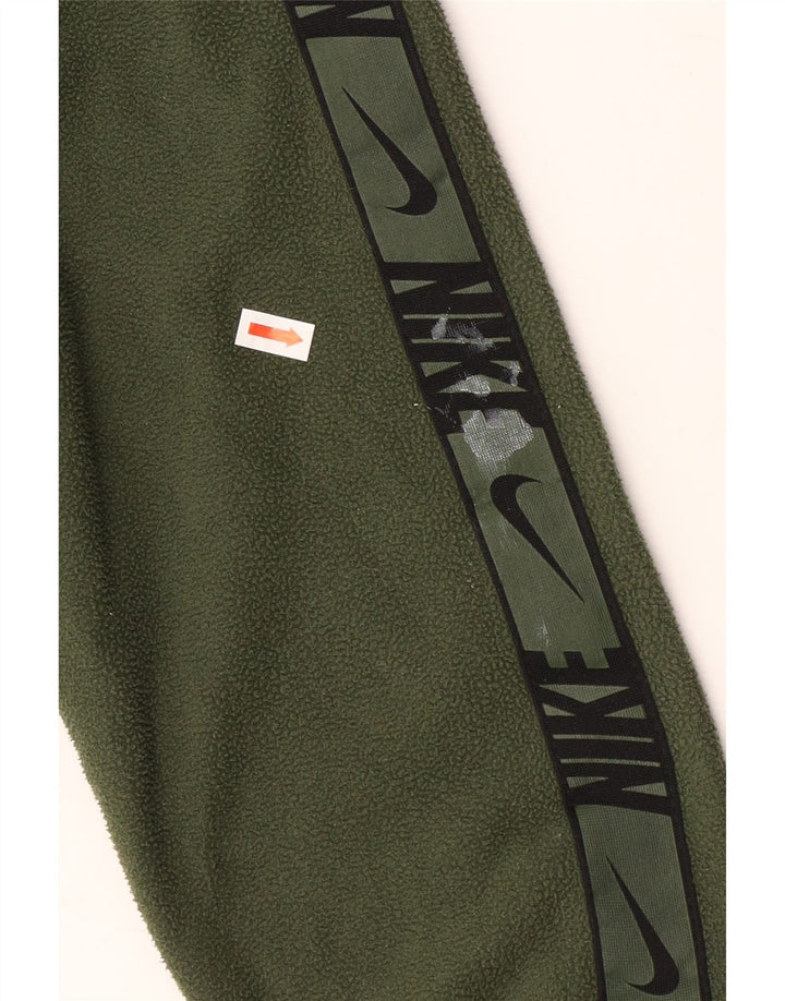 Мужской флисовый джемпер с капюшоном NIKE Therma-Fit XS, зеленый полиэстер