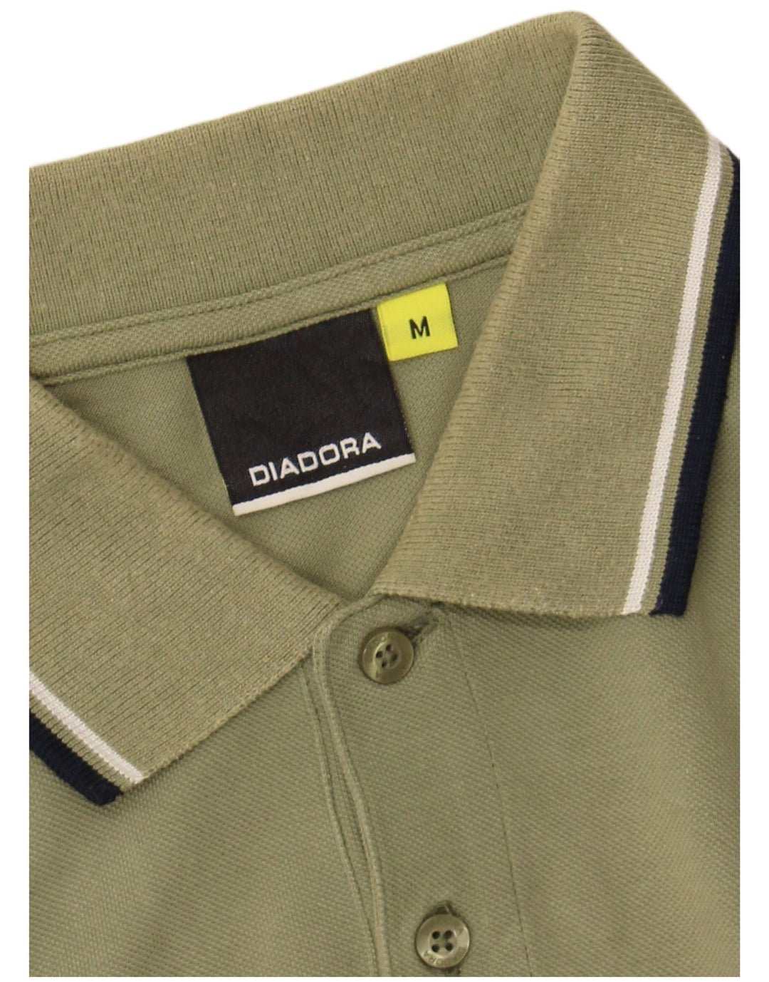 DIADORA Mens Polo Shirt Medium Khaki