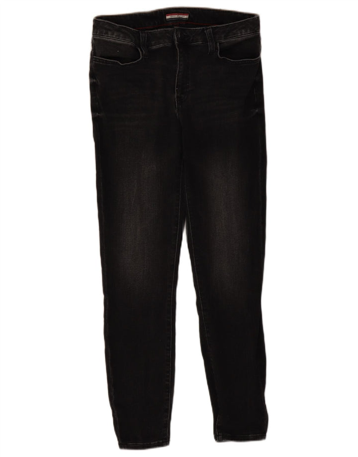 Женские джинсы скинни TOMMY HILFIGER с высокой посадкой США 8, средние W30 L26, черные