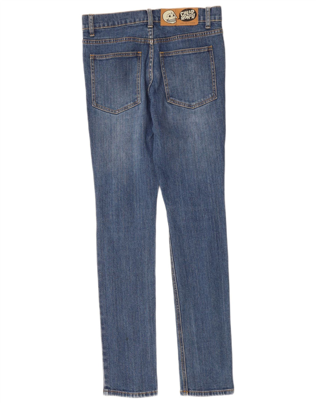 CHEAP MONDAY Женские джинсы скинни W27 L32 Синий хлопок