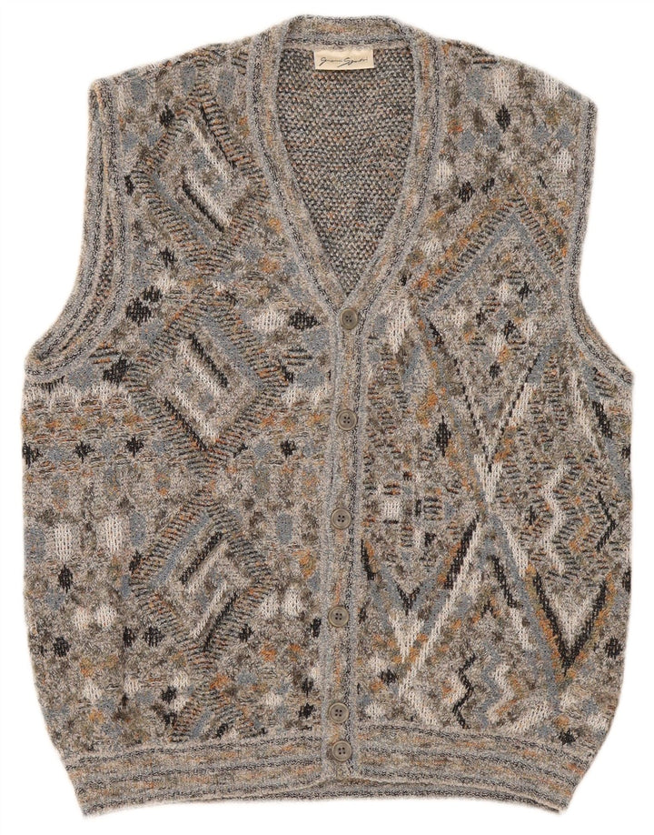 Мужской кардиган-свитер Gianni Sgarbi IT 48 Medium Multicolored Geometric